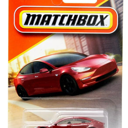 Matchbox Tesla Model 3 [Red] 04/125, 1:64 Scale Di