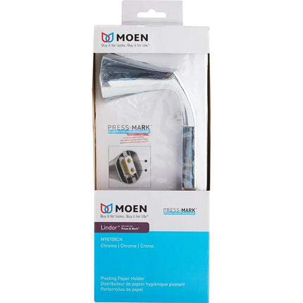 Moen MY8708CH Lindor Chrome pivoting paper holder Chrome