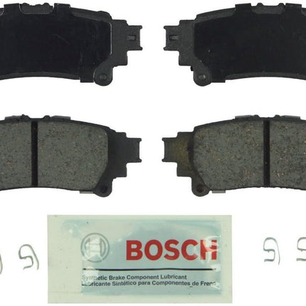 BOSCH BE1391 Blue Ceramic Disc Brake Pad Set - Compatible With Select Lexus GS, IS, RC (200t, 250, 300, 350, 450h, Turbo); Toyota Highlander, Mirai, Prius V, Sienna; REAR