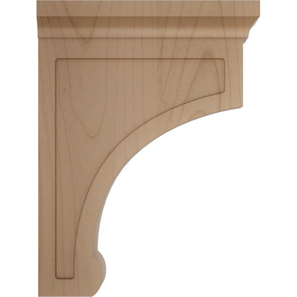 Ekena BKTW02X06X08GOAL 2 1/2-Inch Width x 6-Inch Depth x 8-Inch Height Medium Gomez Wood Bracket - Alder