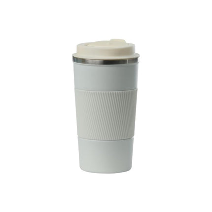 Sip+Sea Dominica 18 oz Stainless Steel Travel Coffee Mug with Flip Lid and Silicone Sleeve | Double Wall Vacuum Insulated