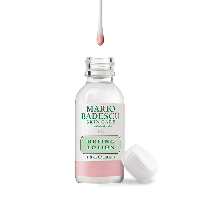 Mario Badescu AM/PM Blemish Kit, Includes Drying Lotion Blemish Spot Treatment with Salicylic Acid and Sulfur,1 Fl Oz AND Drying Patch Blemish Covering, Invisible Spot Treatment, 12 Patches