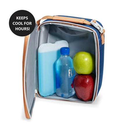 Cool Coolers par Fit + Fresh, lot de 8 blocs réfrigérants XL minces, accumulateurs de froid réutilisables à congélation rapide et peu encombrants pour boîtes à lunch, sacs isothermes ou glacières, bleu