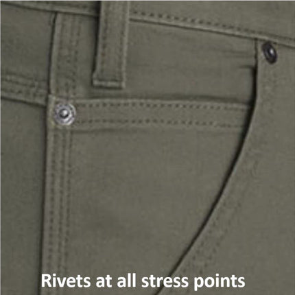 Dickies Men's Tough Max Duck Carpenter Pant, Stonewashed Timber, 40W x 30L