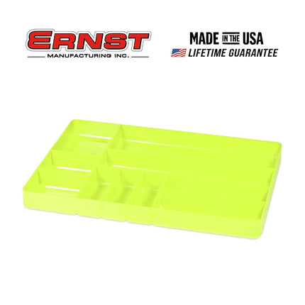Ernst 10 Compartment Drawer Organizer: Heavy Duty Stackable Tray for Garage Tool Organization - Low-Profile Toolbox Storage - Bolts, Tools, Parts, Easy to Clean – High Visibility - Made in the USA