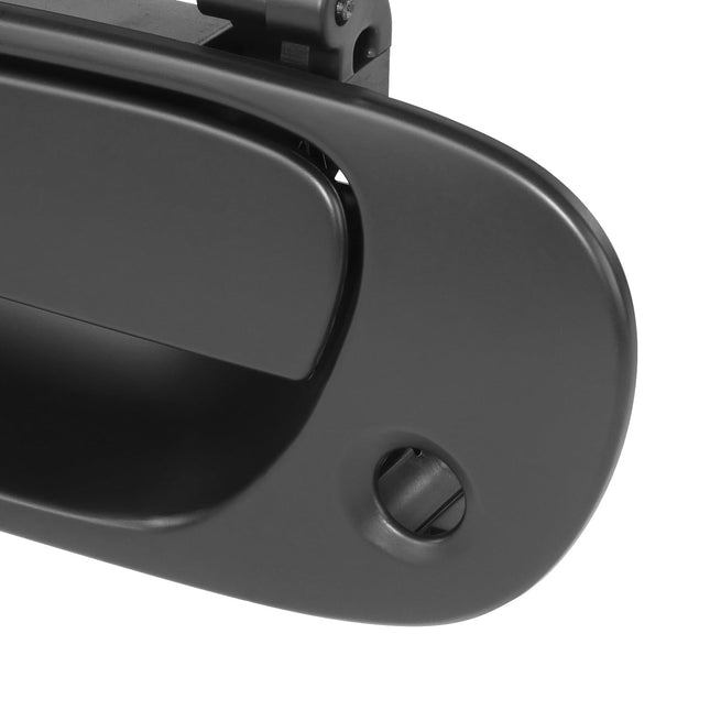 Manija de Puerta Exterior Delantera Izquierda DNA MOTORING Compatible con Honda Civic 01-05 con Ojo de Cerradura, Negra, OEM-DHO-01118
