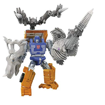 Transformers Toys Generations War for Cybertron: Kingdom Deluxe WFC-K15 Ractonite Fossilizer Action Figure - Kids Ages 8 and Up, 5.5-inch Multicolor F0674
