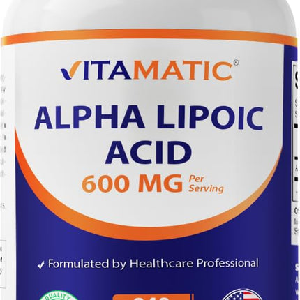 Vitamatic Alpha Lipoic Acid (ALA) 600mg Per Servin