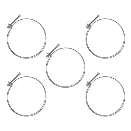 POWERTEC 70218 6-Inch Double Wire Hose Clamp | 5-Pack