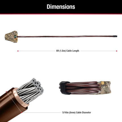 Master Lock - Python Trail Camera Adjustable Camouflage Cable Locks 8418KA-8 CAMO 8-pack