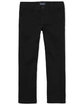 The Children's Place Big Girls' Uniform Pants, Bla