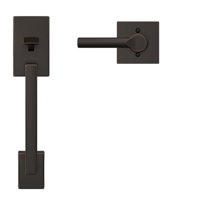 SCHLAGE FE285 CEN 622 LAT COL 16-080 10-027 134 Front Entry Handleset Interior, Collins Trim, Matte Black