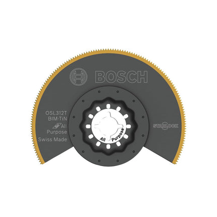 Bosch OSL312T Starlock Oscillating Multi Tool Titanium Bi-Metal Segmented Saw Blade, 3-1/2"