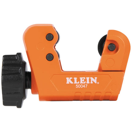 Klein Tools 50047 Mini Tubing Cutter, 1-1/8 Inch O.D. Cutting Capacity for Aluminum and Copper Tubing, Spare Blade Included