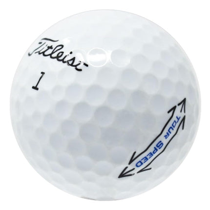 LostGolfBalls - 24 Titleist Tour Speed Golf Balls in Near Mint Condition, AAAA Quality, Recycled Used Golf Balls, Best Value Golf Balls, White