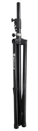 (2) Rockville RVSS4A Tripod Speaker Stands With Hydraulic Lift-Up and Lowering Mechanism - Handles Speakers Up To 154 Lbs