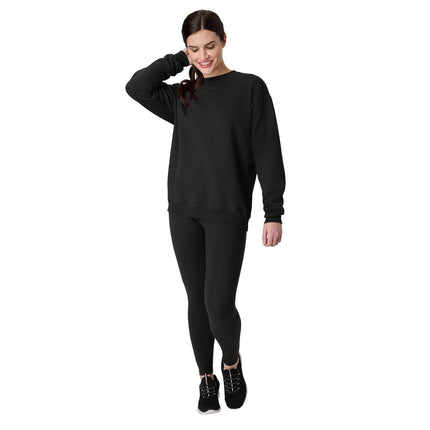 Hanes Women's P1607 Sweatshirt, Black, M UK