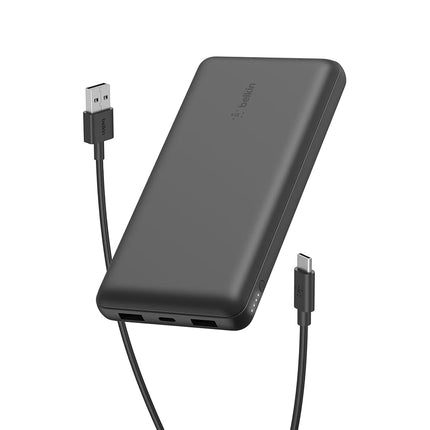 Belkin Power Bank 20K USB A and C Portable Battery Pack, 15W Black Phone Charger