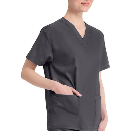 Dickies Women's Signature Top Neck 86706 medical scrubs shirts, Pewter, XS UK