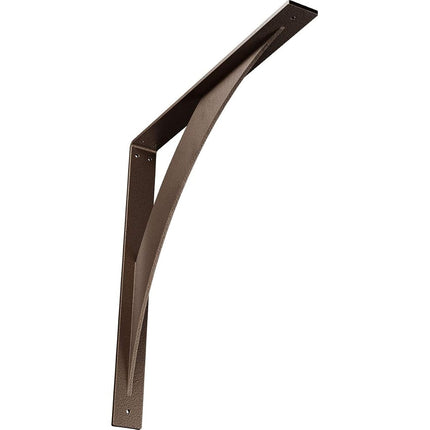 Ekena Millwork BKTM02X20X20LEHDB 2 inch W x 20 inch D x 20 inch H Legacy Steel Bracket, Hammered Dark Bronze
