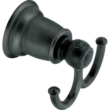 Moen YB5403WR Kingsley Double Robe Hook, Wrought Iron
