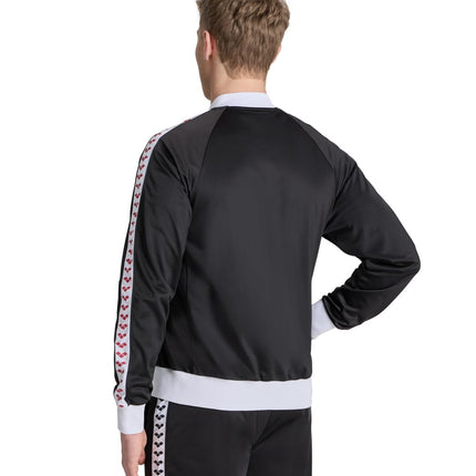 ARENA Men's Team Relax IV Track Jacket Front Zip Side Pockets Warm-Up Top Lightweight Athletic Retro Cool Bomber Jacket