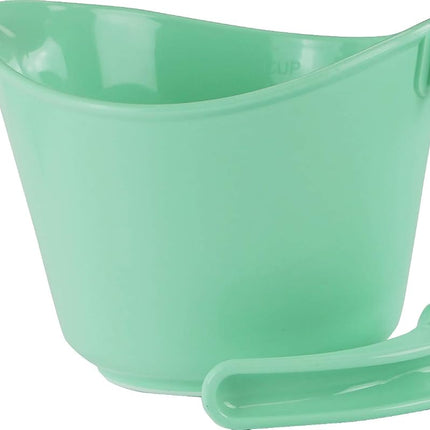 Reston Lloyd, Batter Bowl with Pour Spout, Non-Slip Base, Erogonomic Space Saving Detachable Handle, 2 QT Heavy Duty BPA-Free Microwave & Dishwasher Safe, Seafoam