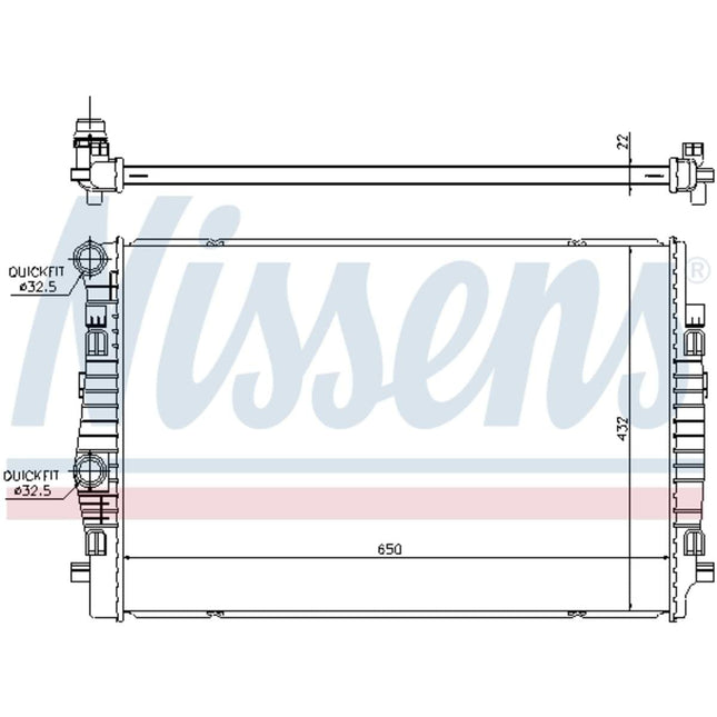 Nissens 65304 Radiator, engine cooling