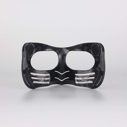 Qiancheng Nose Guard Face Shield, Protective Face Mask LX Black with Silicone Padding