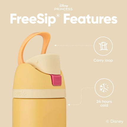 Owala Disney Princess FreeSip Insulated Water Bottle - 710ml (24oz) Belle
