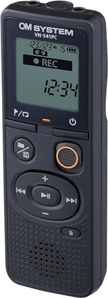 OM System Olympus VN-541PC Digital Voice Recorder with one-Touch Recording, Noise-Cancellation Function, 4GB Memory, Four Scenes Recording, Includes a Micro-USB Cable.
