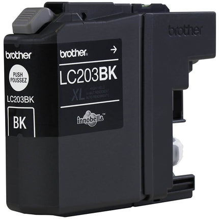 Cartuchos de Tinta Negra Originales de Alto Rendimiento Brother, LC2032PKS, Paquete de Dos Cartuchos de Tinta Negra de Repuesto, Incluye 2 Cartuchos de Tinta Negra, Rendimiento de Hasta 550 Páginas/Cartucho, LC203