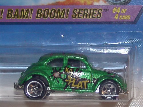 Hot Wheels 1997 ¡BIFF! ¡BAM! ¡BOOM! SERIE #4/4 VW ESCARABAJO 5 RAYOS - SIN TAMPO