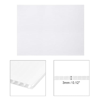 uxcell Corrugated Plastic Sheets,3mm White Blank Yard Lawn Signs,12 Inch x 16 Inch,Waterproof Sign Blank Board 5pcs