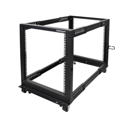 StarTech 12U 4-Post Open-Frame Rack, 101cm, 544kg,