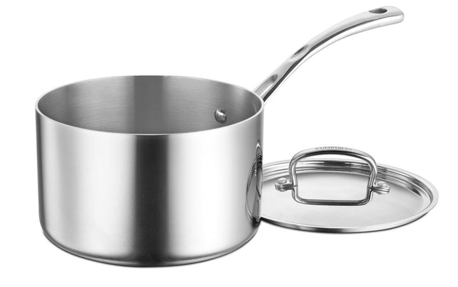 CUISINART FCT193-18 French Classic Tri-Ply Stainless 3-Quart Saucepot with Cover