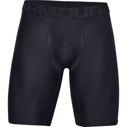 Under Armour mens Tech 9-inch Boxerjock 2-Pack, Black (001)/Black, X-Small