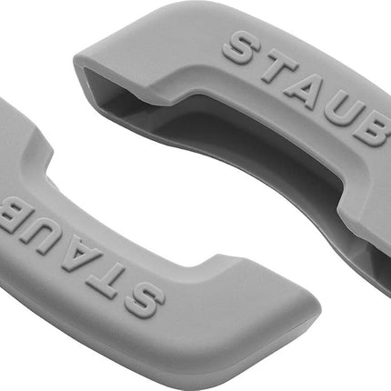 STAUB Vacuum 2E100104 Set of 2 Silicone Grips, Grey, 2 Units, 20 x 15 x 3 cm
