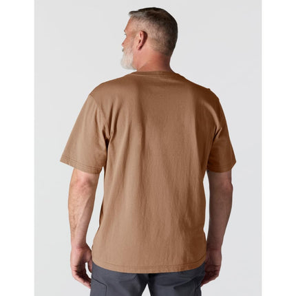 Carhartt Men's Loose Fit Heavyweight Short-sleeve Pocket T-shirt, Italian Clay, XS
