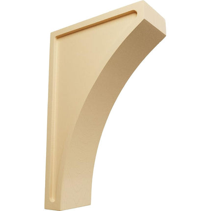 Ekena CORW03X07X12LWMA 7 1/2" Extra Large Lawson Wood Corbel, Maple, 3-in. W x 7.5-in. D x 12-in. H