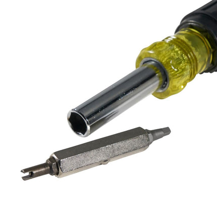 Klein Tools 80065 Schrader Driver Kit with Multi-Bit 11-in-1 Screwdriver/Nut Driver and 2-in-1 Nut Driver, Hex Head Slide Drive, 2-Piece