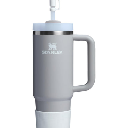 STANLEY Quencher Boot and Straw Cover Cap | Anti-Slip Silicone Protector for 20 & 30 oz Tumbler with Handle | Accessory Set for Stainless Steel Drinking Cup | Pale Stone