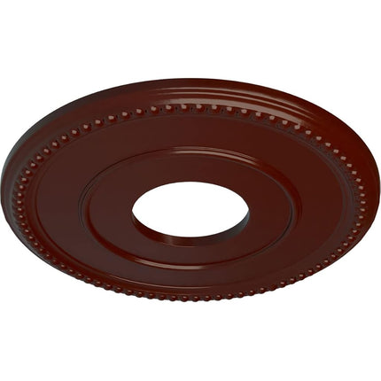 Ekena Millwork CM12BRBMF 12 1/2"Od X 3 7/8"Id X 3/4"P Bradford Ceiling Medallion (Fits Canopies up to 6 5/8"), Brushed Mahogany