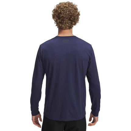 Under Armour Men's Ua Sportstyle Left Chest Long Sleeve, Washed Navy/Black, XXL