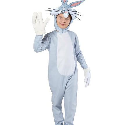 Rubie's Child's Looney Tunes Bugs Bunny Costume Jumpsuit with Headpiece and Gloves, Small
