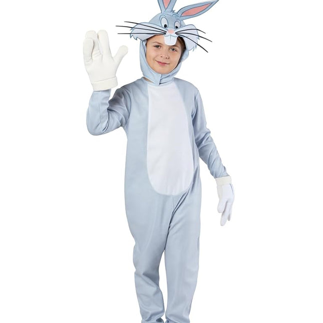 Rubie's Child's Looney Tunes Bugs Bunny Costume Jumpsuit with Headpiece and Gloves, Small