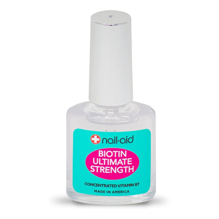 Nail Aid Biotin Ultimate Strength - Nail Treatment & Strengthener - Clear, 15ml