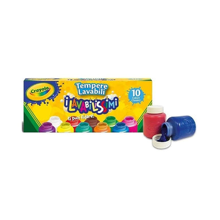 CRAYOLA - Washable Paints in Resealable Jars, Read