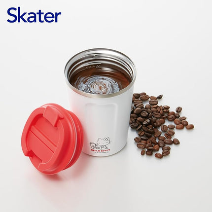Skater STBC3F-A Vacuum Stainless Steel Coffee Tumbler, Hot and Cold Retention, Small, 11.8 fl oz (350 ml), Hello Kitty Sanrio
