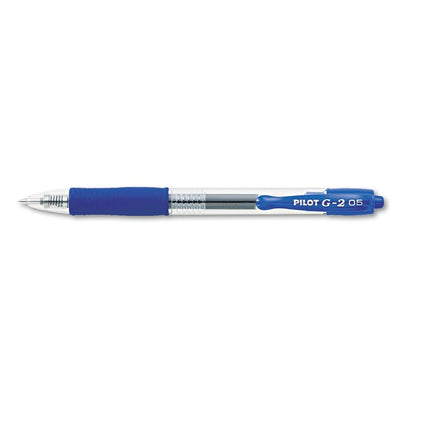 Pilot G2 Retractable Premium Gel Ink Roller Ball Pens, Extra Fine Point, Blue Ink, Dozen Box -31003